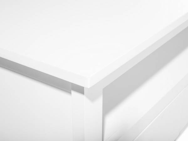 TV-Möbel BERKELEY Weiß - Holzwerkstoff - 137 x 50 x 50 cm