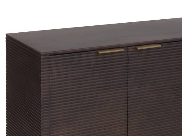 Sideboard SORDANA Braun - Gold - Holz teilmassiv - 160 x 78 x 40 cm