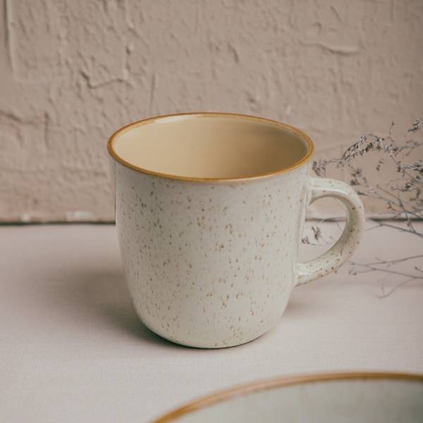 Becher MORITA 6er-Set Beige - Keramik - 10 x 10 x 10 cm