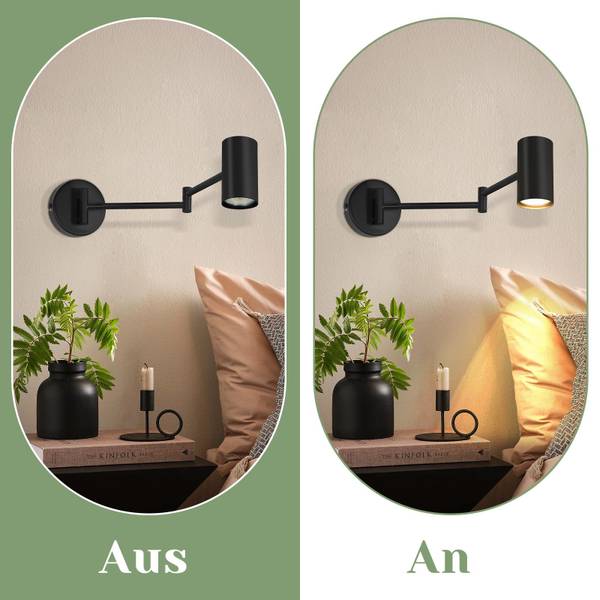 Wandlamp Levin II Ii(set van 2) zwart - metaal - 10 x 50 x 10 cm