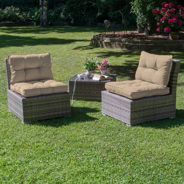 Loungekissen Flair Outdoor Rücken Sandbraun - Tiefe: 70 cm