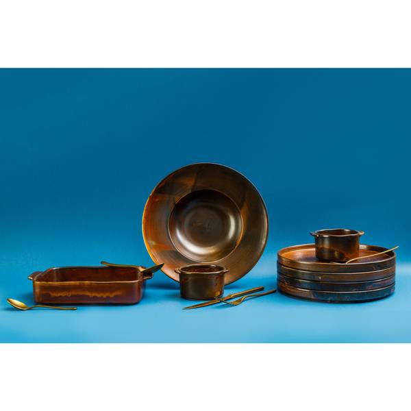 Suuppenteller FIRE Braun - Porzellan - 29 x 5 x 29 cm