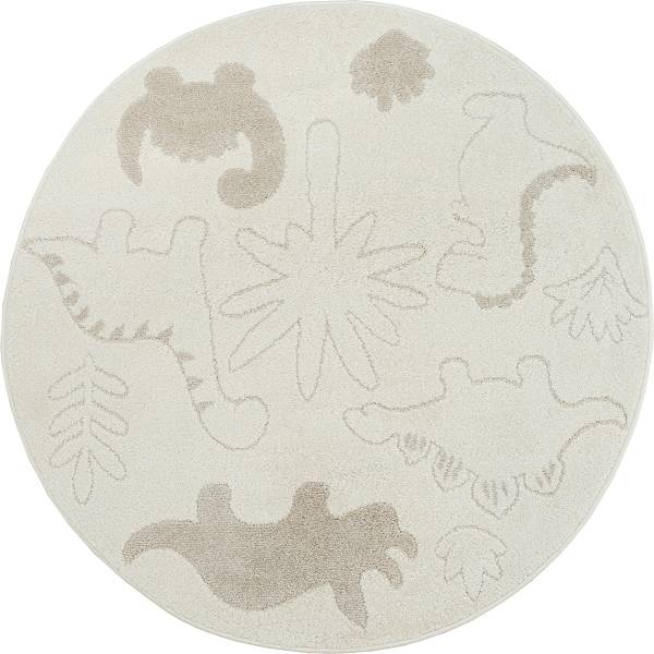 Kinderteppich Elisa Kids B Weiß - Polypropylen - 120 x 1 x 120 cm