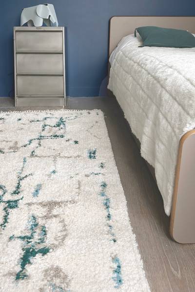 Teppich VOLUBILIS Blau - Textil - 120 x 170 x 120 cm