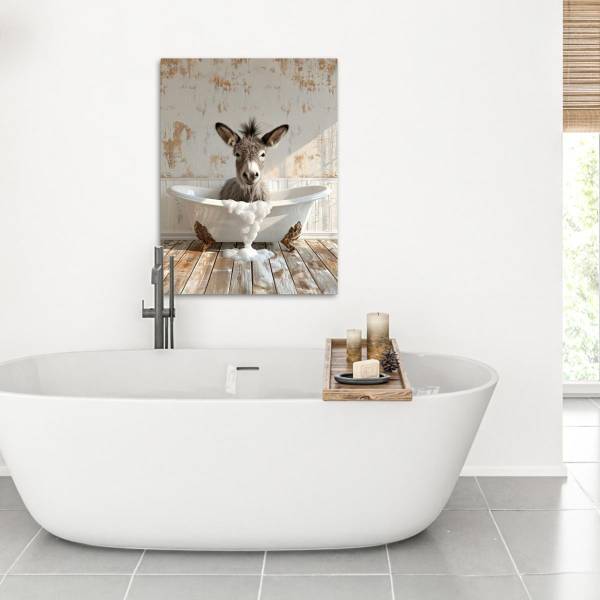 LEINWANDBILD Esel 60 x 80 cm