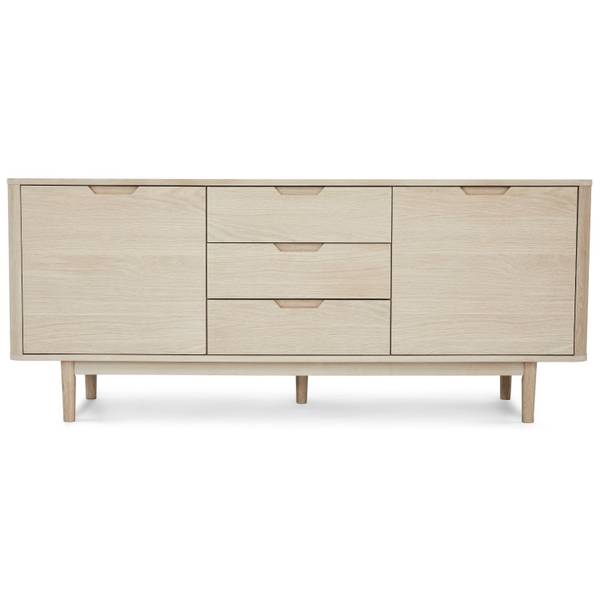 Sideboard Nyborg Braun - Eiche - 180 x 75 x 45 cm