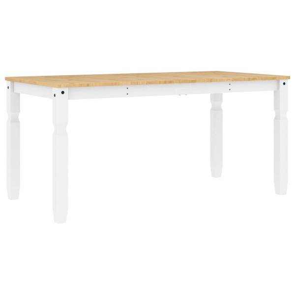 Esstisch XT7386 Weiß - Massivholz - 80 x 75 x 160 cm