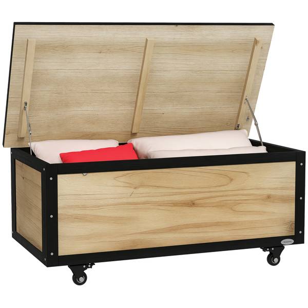 Aufbewahrungsbox 322V00ND Beige - Massivholz - 100 x 43 x 50 cm