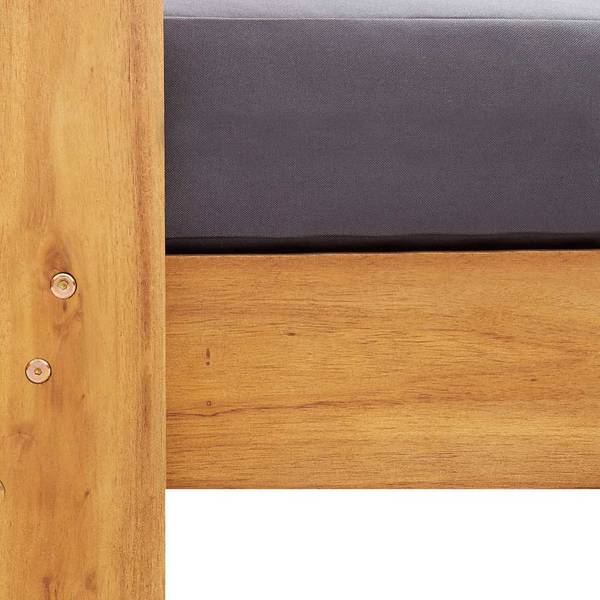 Gartenbank 3007925-8 Grau - Akazie - 140 x 60 x 65 cm