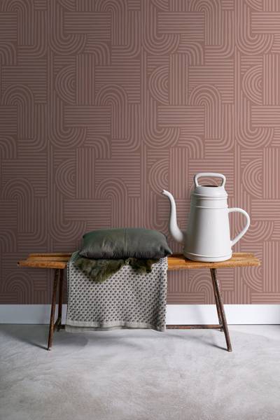 Tapete 131489 Pink - Papier - 50 x 900 x 50 cm