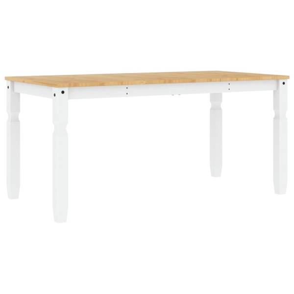 Esstisch XT7386 Weiß - Massivholz - 80 x 75 x 160 cm