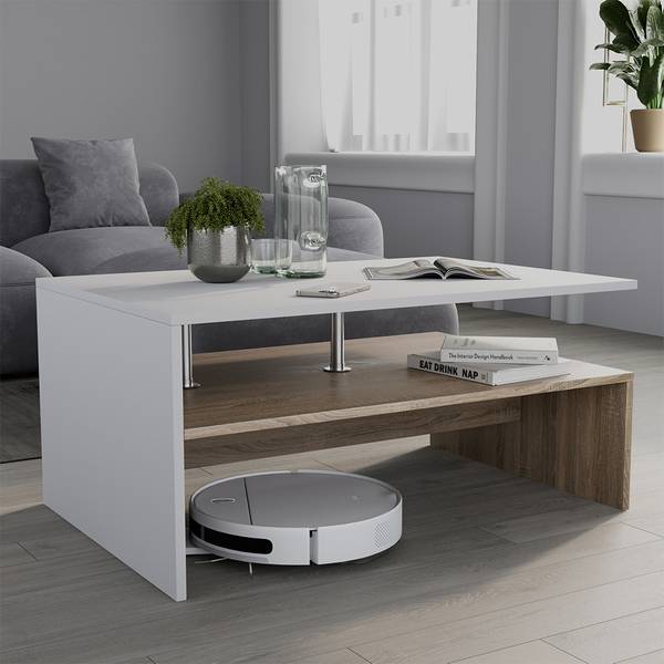 Couchtisch Amato 57828 Reinweiß - Eiche Sonoma Dekor