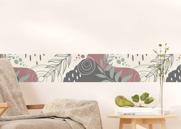 Tapetenbordüre 601673 Beige - Papier - 500 x 10 x 10 cm
