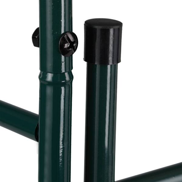 Arche de rosiers avec porte Vert - Fer - 114 x 230 x 37 cm