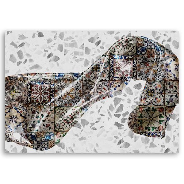 Wandbild satin-stoff 120 x 80 cm