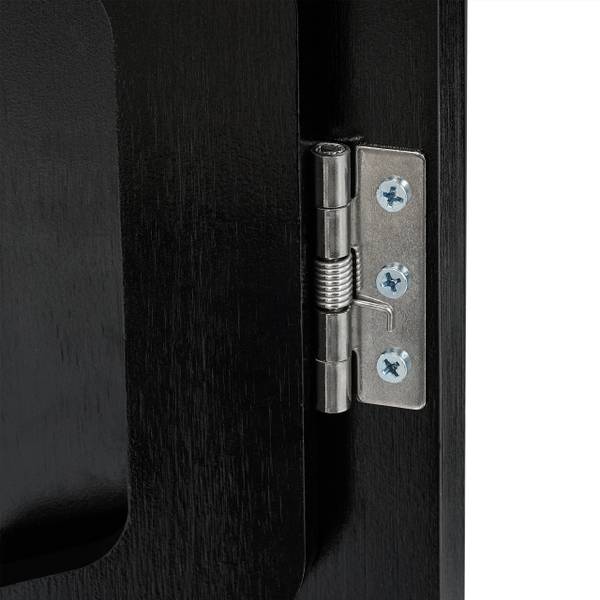 Sofatablett für Armlehne schwarz Schwarz - Holzverbundwerkstoff - 41 x 12 x 25 cm