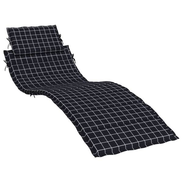 Sonnenliegen-Auflage 3005772-1 Schwarz - Weiß