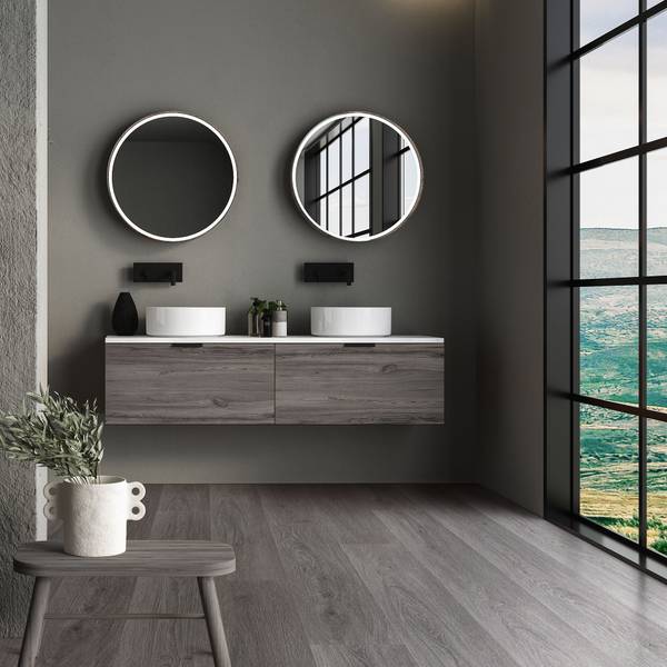 Klick Vinylboden LIGNUM-S 21er-Set Eiche Grau Dekor - Anzahl Teile im Set: 21