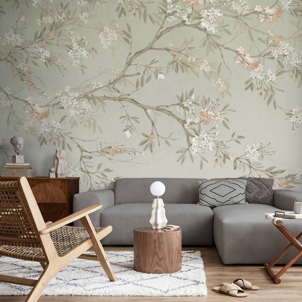 Fototapete Blossom Grün - Fleece - 280 x 300 x 2 cm