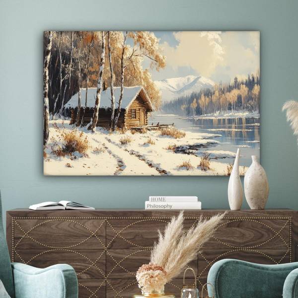 LEINWANDBILD Winter 120 x 80 cm