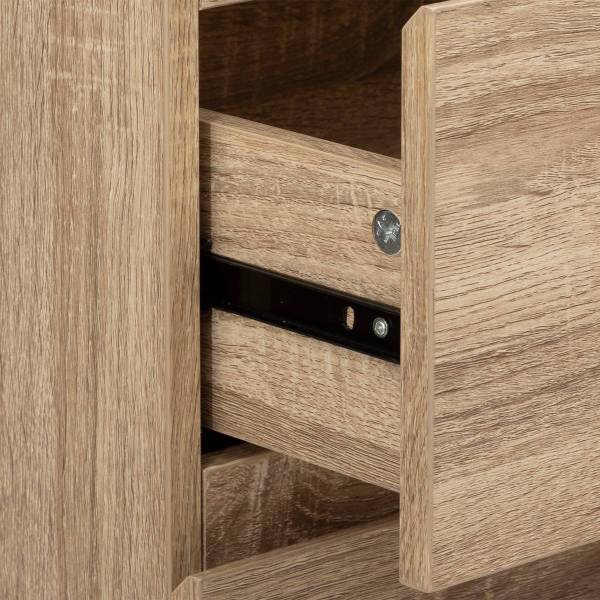 Chiffonier DOLO Beige - Bois manufacturé - 48 x 118 x 40 cm