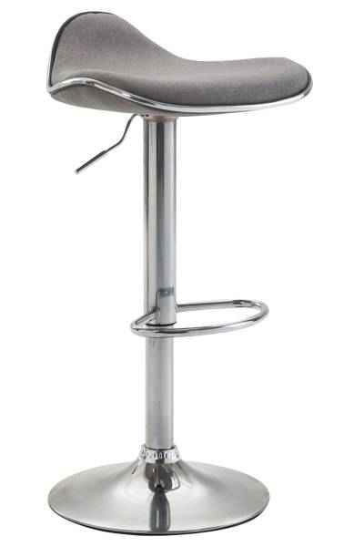 Barhocker Shanghai Hellgrau - Silber