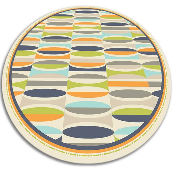 Teppich Geometrische Ovale 50 x 50 cm