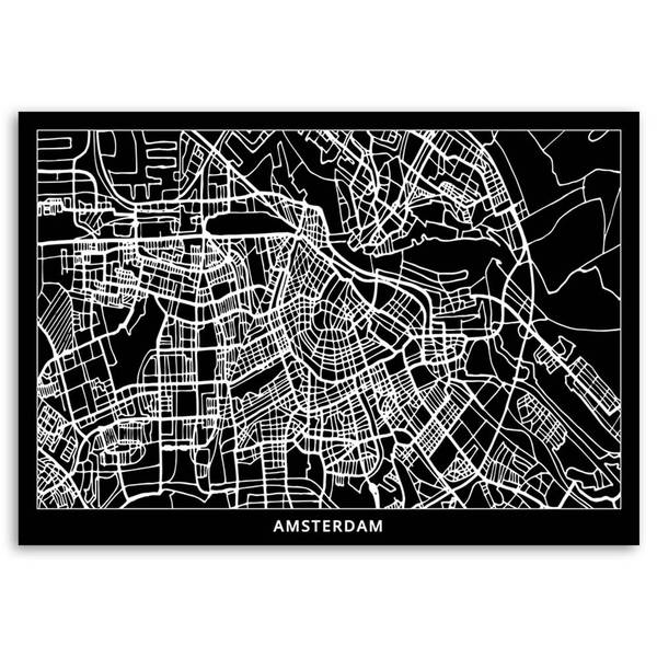 Canvas schilderij amsterdam 120 x 80 cm