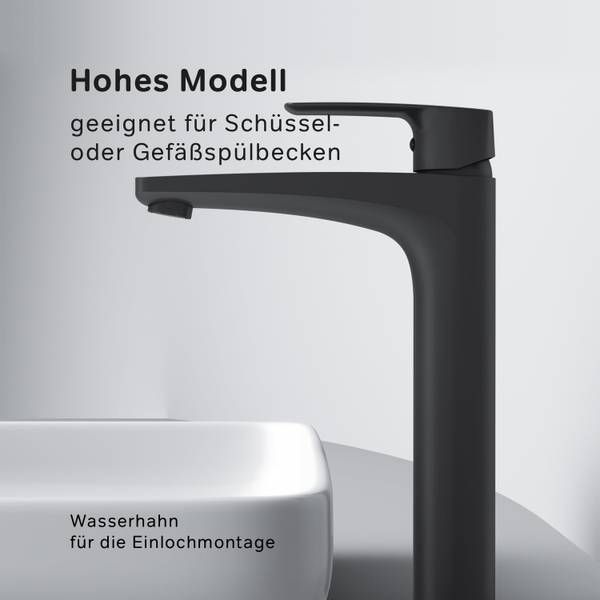 AM.PM Waschtischarmatur Wasserhahn Schwarz