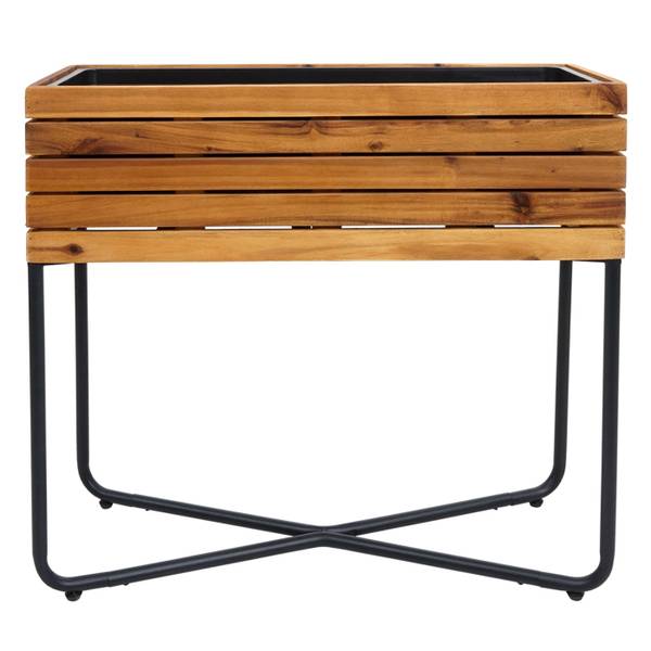 Pflanzkasten L25 (2er-Set) Braun - Akazie - 62 x 60 x 22 cm