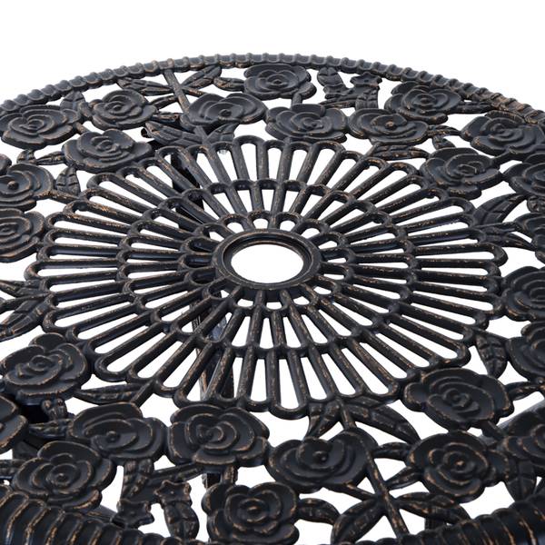 Gartenstühle 3er-Set 84B-029 Braun - Aluminium - 60 x 67 x 60 cm
