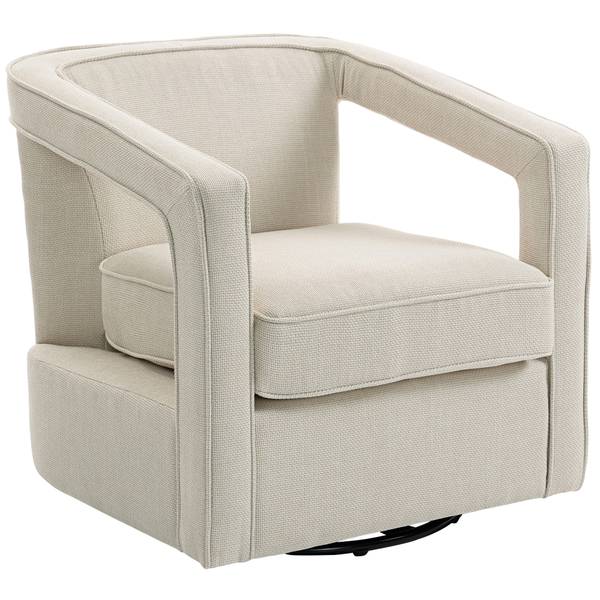 Polstersessel 83B-613V00BG Beige - Leinen - Polyester - 75 x 72 x 77 cm