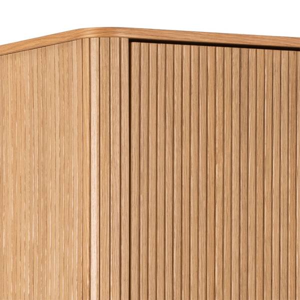 Kleiderschrank Langley Braun - Holzwerkstoff - Holz teilmassiv - 100 x 200 x 55 cm