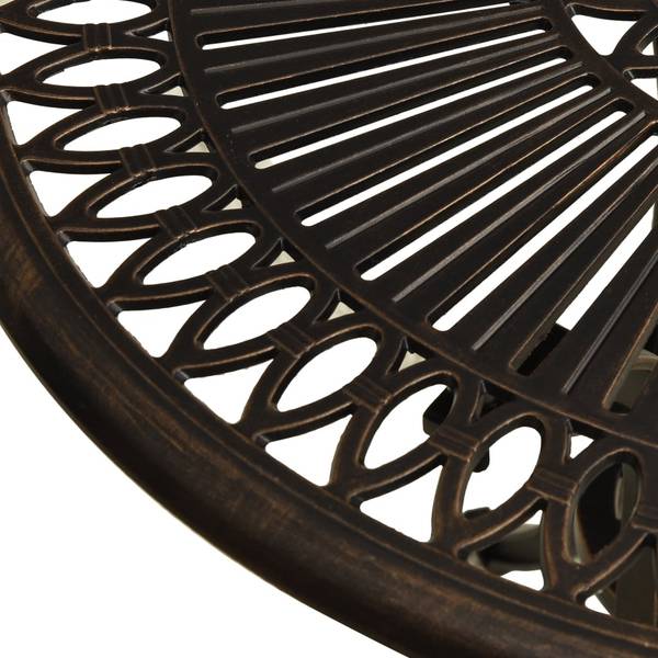 Table de jardin 3006375 Marron - Aluminium - 62 x 65 x 62 cm