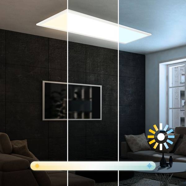 CCT Deckenleuchte 7767016 Weiß - ABS - 25 x 6 x 100 cm