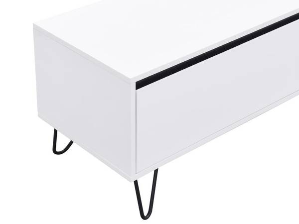 TV-Board ABUJA Weiß - Holz teilmassiv - 40 x 45 x 160 cm