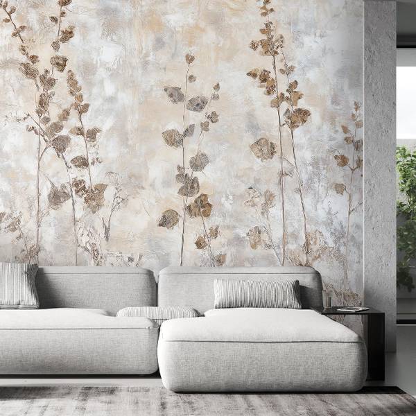 Papier peint, Plantes d'herbe 350 x 245 cm