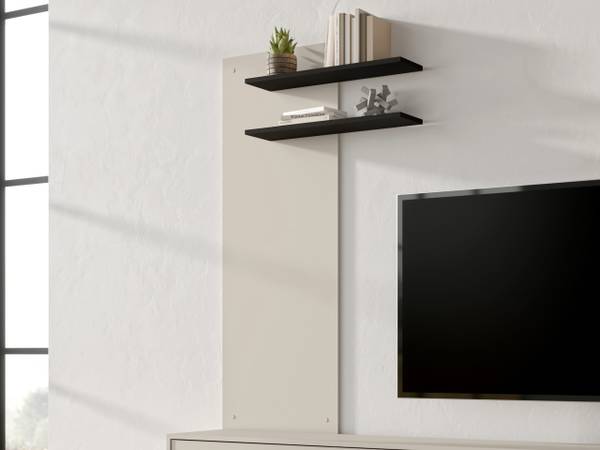 Wandpaneel Masha Beige - Holzwerkstoff - 86 x 138 x 15 cm