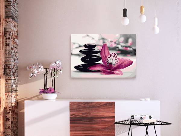 Wandbild Malen nach Zahlen Glaube Uv Baumwollstoff - 60 x 40 x 2 cm