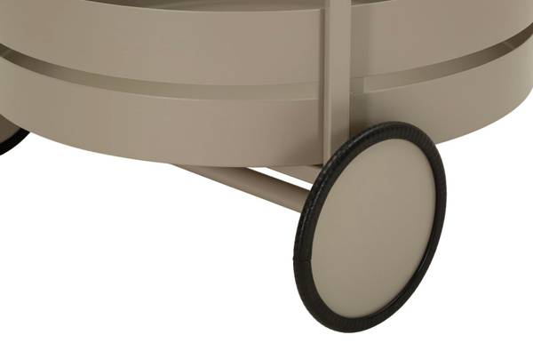 Servierwagen Saturno Grau - Metall - 40 x 61 x 40 cm