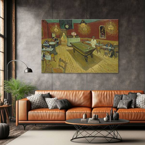 Wandbild nachtcafé vincent van gogh 120 x 80 cm