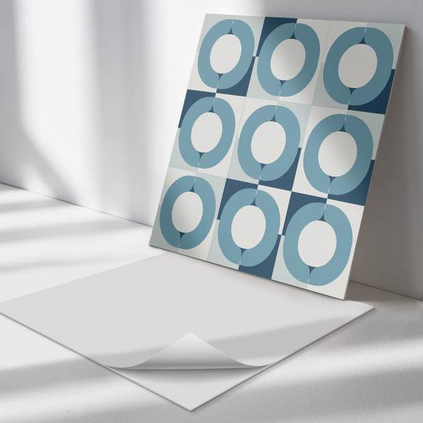 Fliesen Kreisarrangement 4er Set 50 x 50 cm