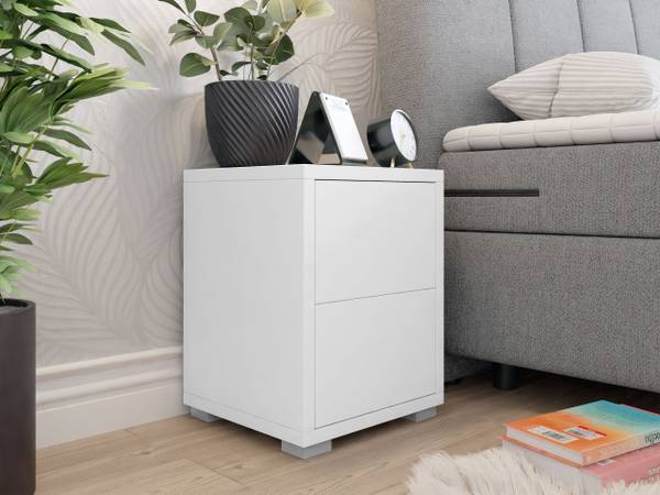 Nachttisch Gesita N2SZ Weiß