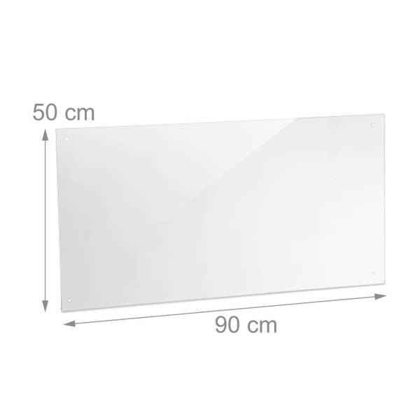 Spritzschutz für die Küche 90 cm Glas - 90 x 50 x 1 cm