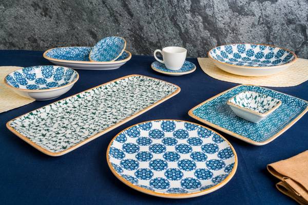 Pasta Teller Calif 2er set Porzellan - 24 x 1 x 24 cm