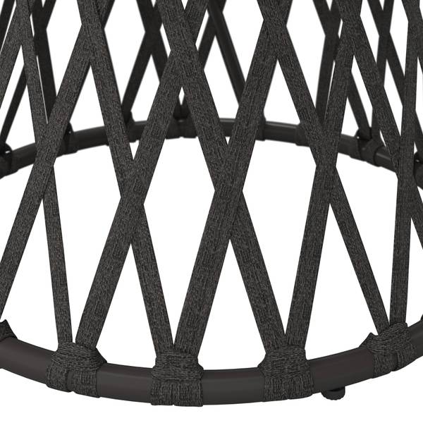 Loungegarnitur ELEA Grau - Metall - Stein - Textil