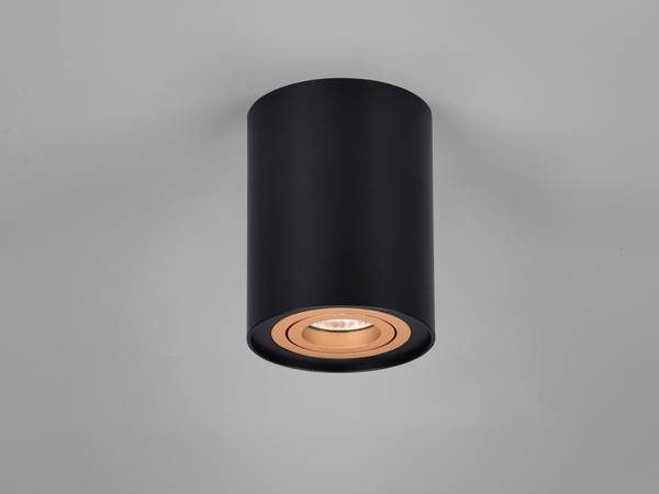 LED Deckenstrahler Aufbauspots Schwarz - Gold