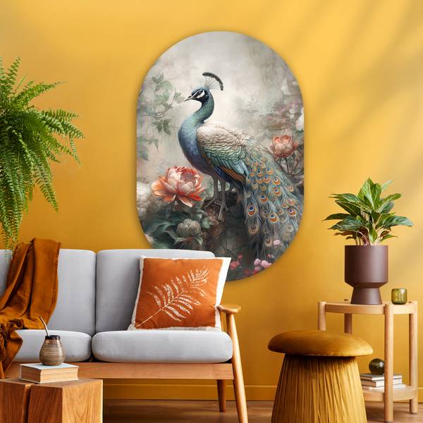 BILD Pfau 80 x 120 cm