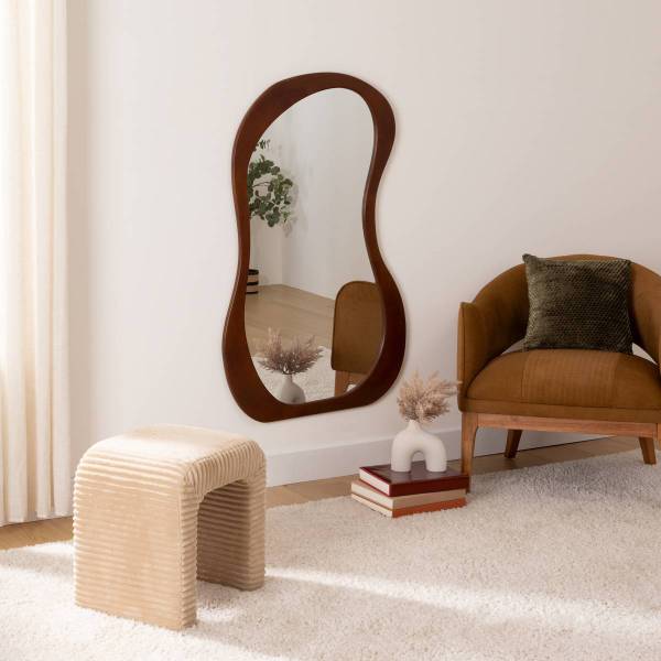 Holzspiegel ALANIS Glas - 3 x 120 x 73 cm