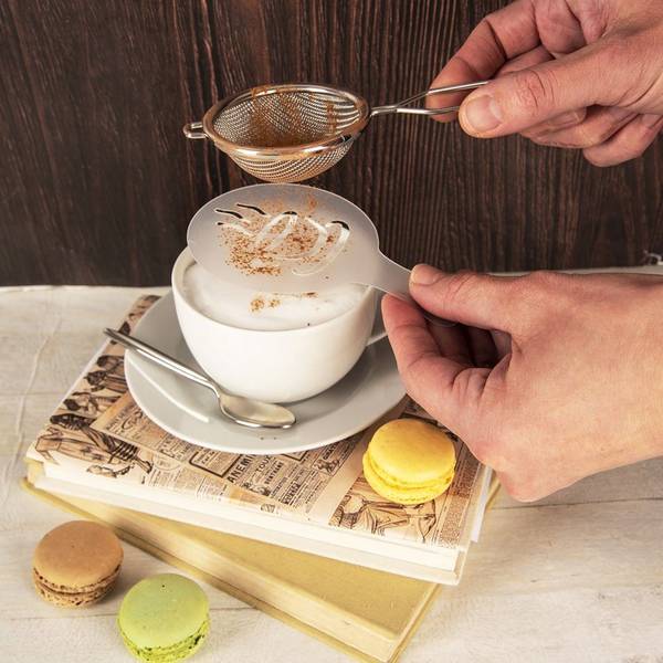 Schablonen für Kaffee 6-tlg. Set 153032 Tiefe: 13 cm